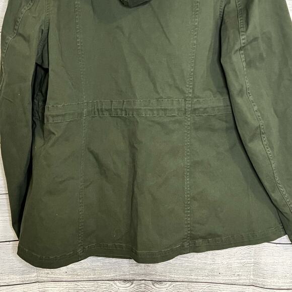 Market Spruce Kaylee Cargo Jacket Size 1X Dark Green Hooded Stitch Fix New - Picture 7 of 12